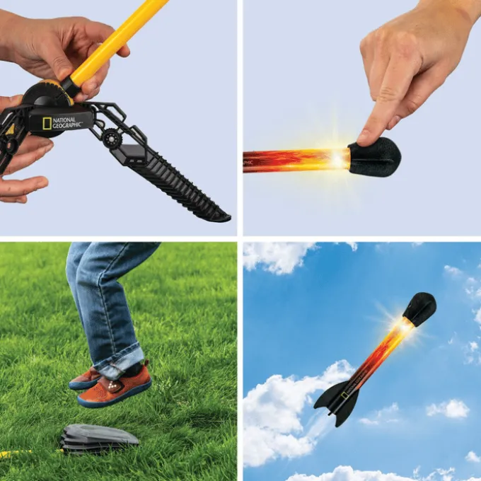 Air Rockets med LED-lys, 3 stk