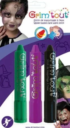 Ansiktsfarge - Fargestifter 3 stk.