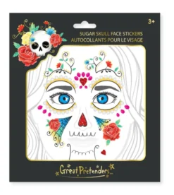 Ansiktsklistremerker - Sugar Skull