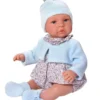 Así dukke 46 cm. Leo - Med buksedrakt og cardigan