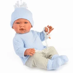 Así-dukke Pablo 43 cm - Med bluse og hatt