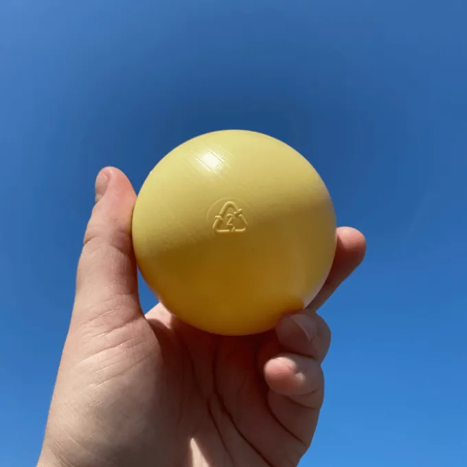 Ballbasseng Ø7 cm – Lysegul, 200 stk.