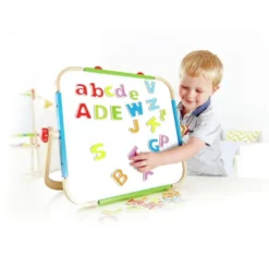 Bordstaffeli med krittavle & whiteboard