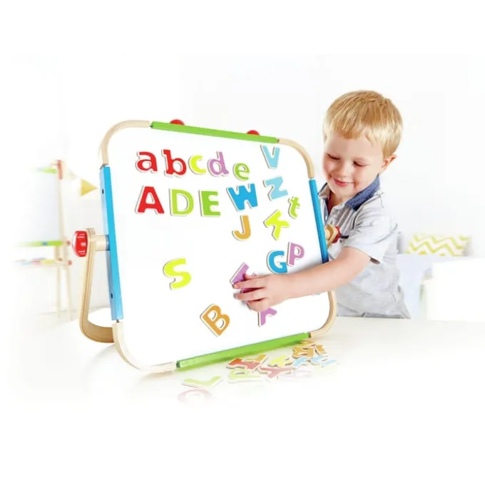 Bordstaffeli med krittavle & whiteboard