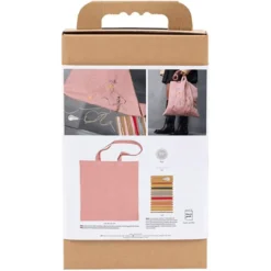 Broder din egen handleveske - Sart rosa