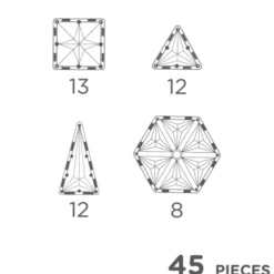 Cleverclixx | Pastell Geo, 45 stk