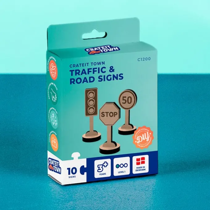 Crateit Town - Trafikk og veiskilt, 10 deler