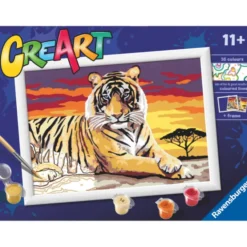 CreArt Paint by Numbers - Tiger