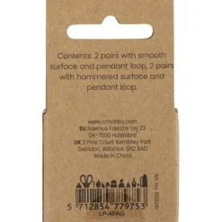 Creoler øredobber med øye - Forgylt, 2 x 2 par