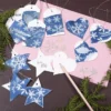 Cyanotypi (lysprint) - Lag julegavelapper, 36 stk.