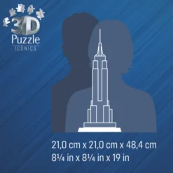 3D LED-puslespill med 216 brikker - Empire State