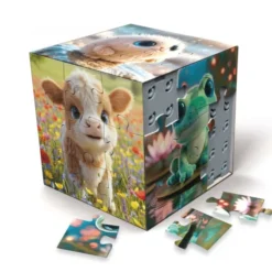 3D-puslespillkube - Dyreunger