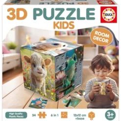 3D-puslespillkube - Dyreunger