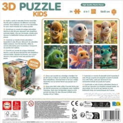 3D-puslespillkube - Dyreunger