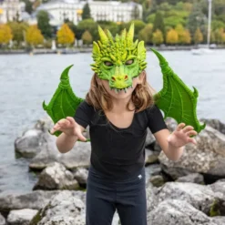 Dragemaske - Grønn