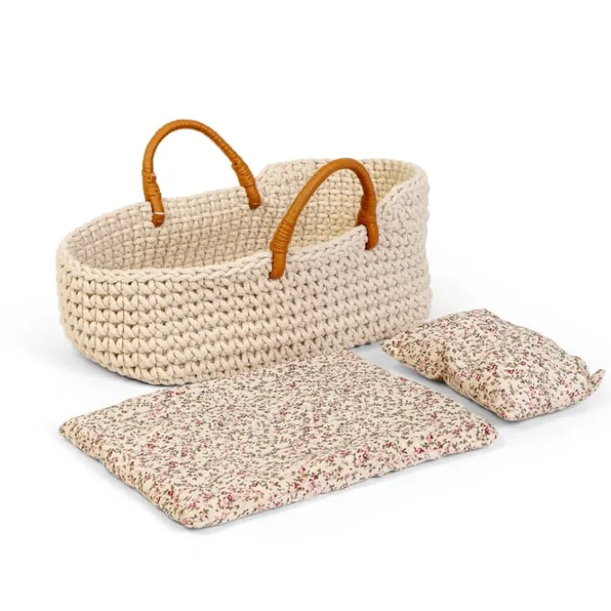 Dukkeseng strikket - bærebag til dukke 30 cm