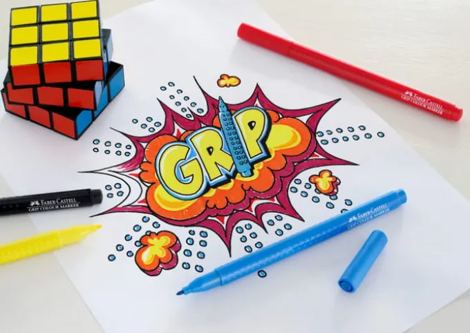 Faber Castell Tusjer Grip 10 stk.