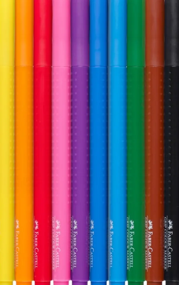 Faber Castell Tusjer Grip 10 stk.