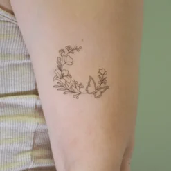 Fargelegg-selv-tatoveringer - Flower Power