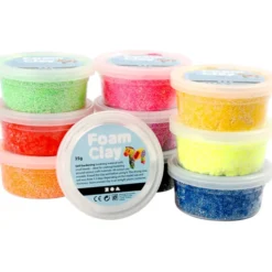 Foam Clay 10 x 35 gr. - Basisfarger