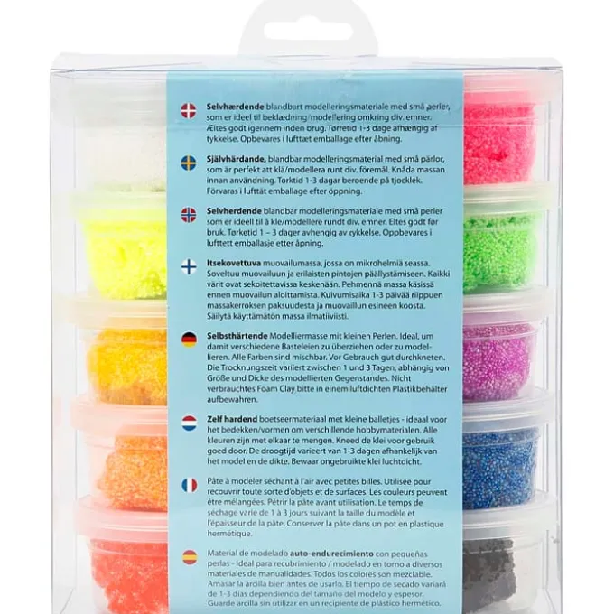 Foam Clay 10 x 35 gr. - Basisfarger