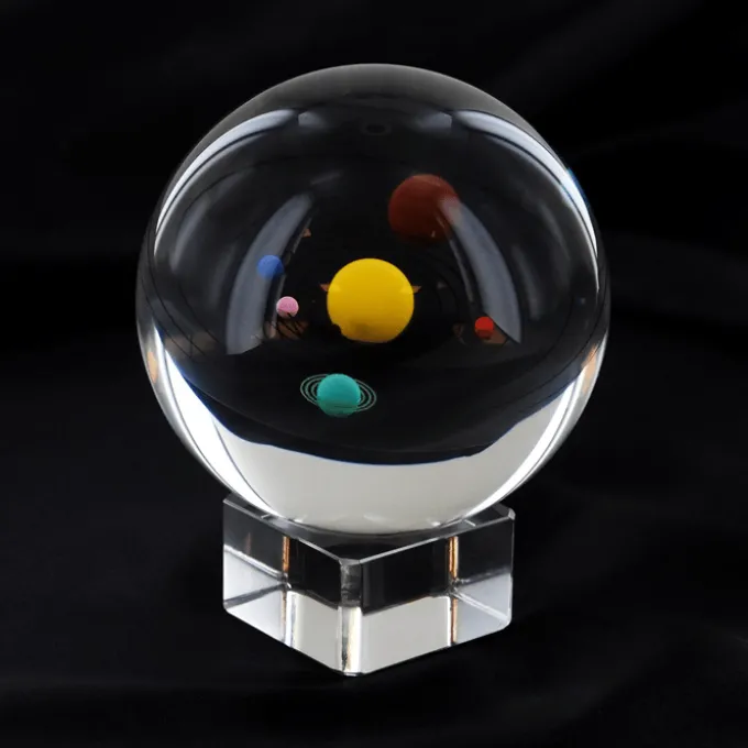 Glasskule - Solsystemet, 8 cm