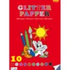 Glitterpapir A4 - 10 ark