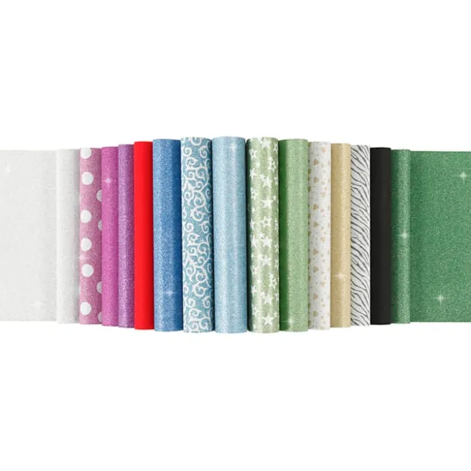 Glitterpapir A4, 30 ark