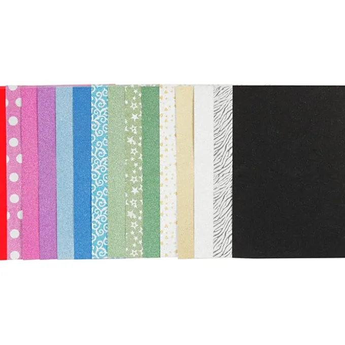 Glitterpapir A4, 30 ark