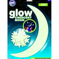 Glow - Halvmåne + stjerner, 16 deler