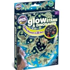 Glow - Dinosaurer + stjerner, 43 deler