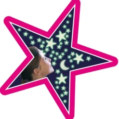 Glow - Stjerner m. glitter, 40 deler