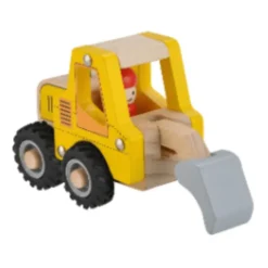 Gravemaskin med gummihjul - H: 9,5 cm
