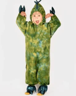 Grønn dinosaur, str. 3-4 år