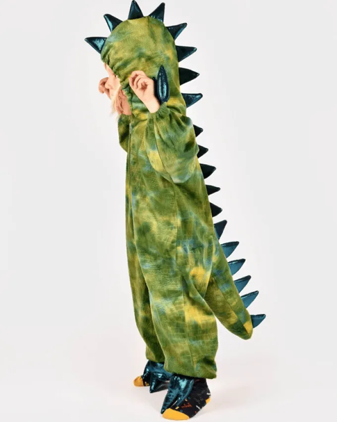 Grønn dinosaur, str. 3-4 år