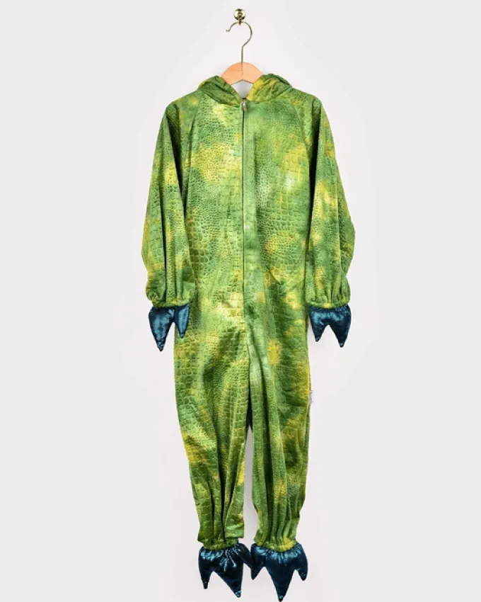 Grønn dinosaur, str. 3-4 år