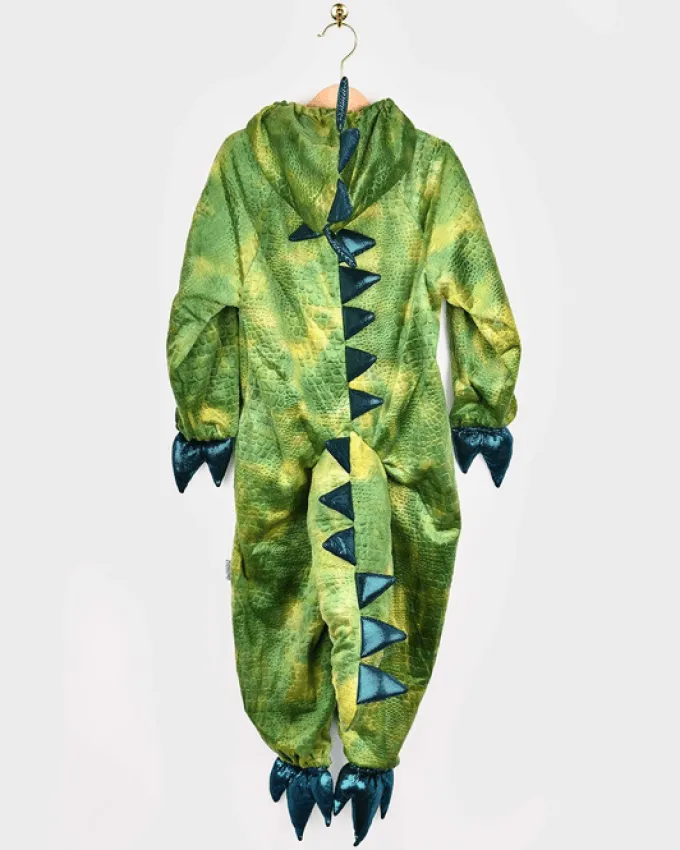 Grønn dinosaur, str. 3-4 år