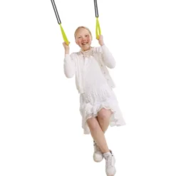 Gymringer i plast - Lime (svart tau)