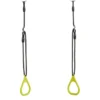 Gymringer i plast - Lime (svart tau)