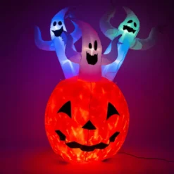 Halloween-gresskar med lys, 180 cm