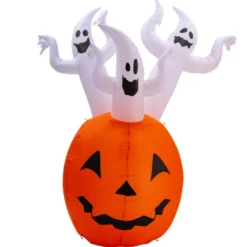Halloween-gresskar med lys, 180 cm