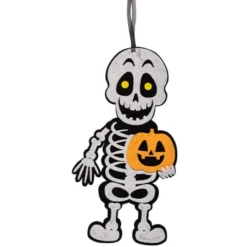 Halloween-oppheng - Skjelett med gresskar, 40 cm