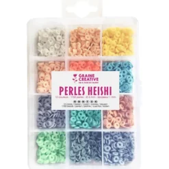 Heishi-perler – Pastell, 1750 stk.
