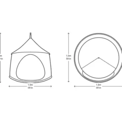 Hengehus Ø150 cm - Jord