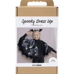 Hobbysett Halloween - Flaggermuskappe og hårbøyle