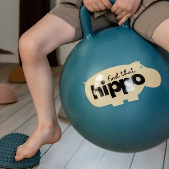 Hoppeball Ø45 cm - Mørk cyan