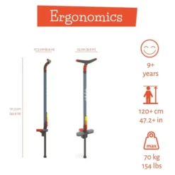 Hoppestokk GLOW (vekt opptil 70 kg)
