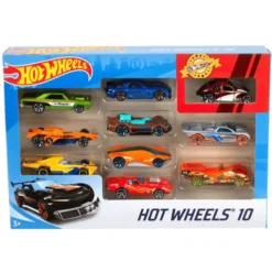 Hot Wheels-biler (assortert), 10 deler