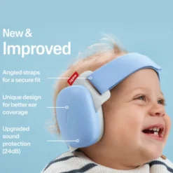 Hørevern Muffy Baby 1-4 år - Lyseblå