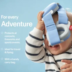 Hørevern Muffy Baby 1-4 år - Lyseblå